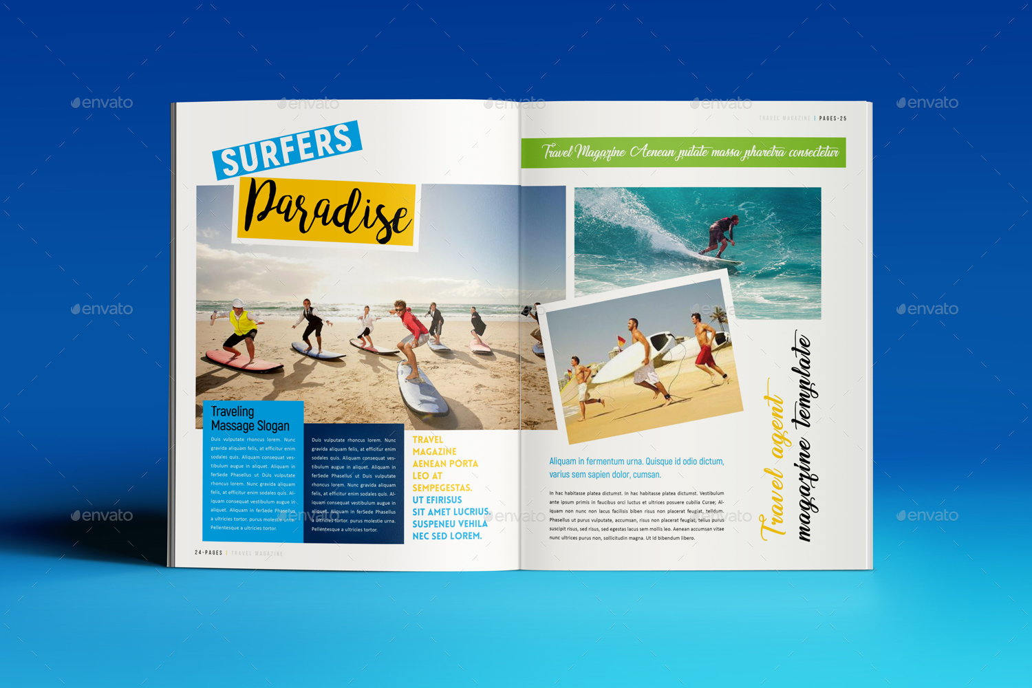 旅游类杂志模板Travel Magazine[indd]