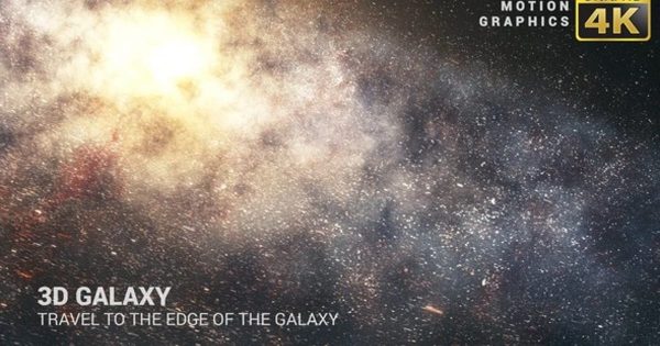 3D星系银河系4K大洋岛精选高清视频素材 3D Galaxy | Travel to the Edge of the Galaxy 4K