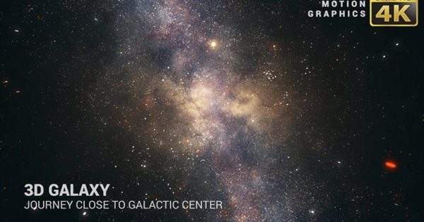4K高清分辨率银河系3D旅程影片素材 3D Galaxy | Journey Close To Galactic Center 4K