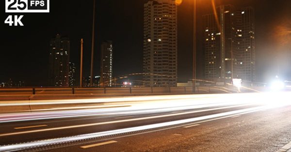 夜间城市道路车水马龙视频素材 Night City缩略图 夜间城市道路车水马龙视频素材 Night City