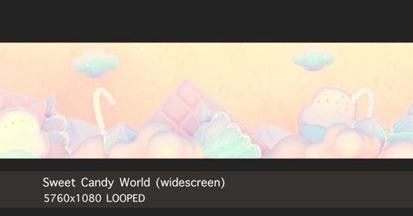 甜蜜糖果世界大洋岛精选高清视频素材（宽屏） Sweet Candy World (widescreen)