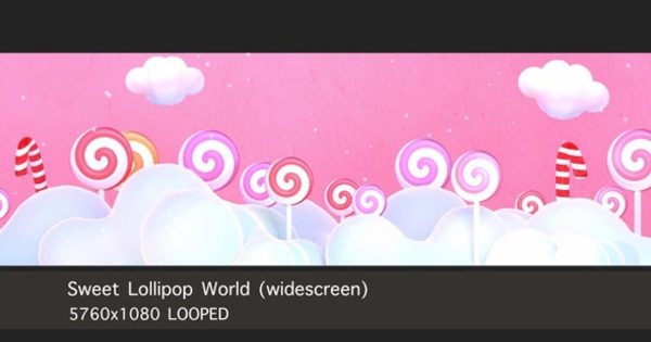 甜蜜波板糖棒棒糖大洋岛精选高清视频素材 Sweet Lollipop World