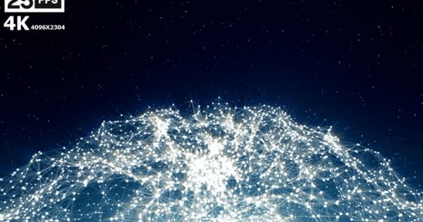抽象互联网大洋岛精选高清视频素材 Networking 4K