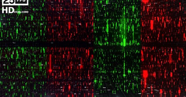 红色和绿色数字贸易信号大洋岛精选高清视频素材合集 Green And Red Digital Trade Pack HD
