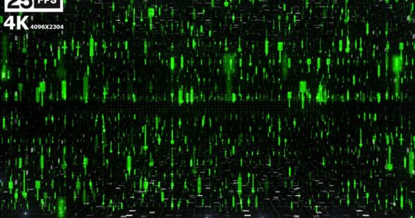 绿色数字贸易信号4K大洋岛精选高清视频素材 Green Digital Trade 4K