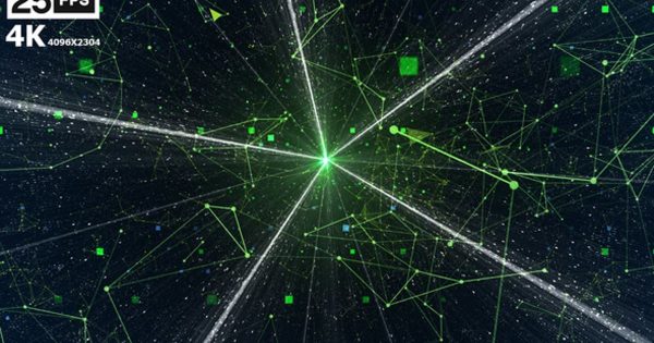 在数字联盟中遨游4K大洋岛精选高清背景视频素材 Flying In Digital Affiliate 4K
