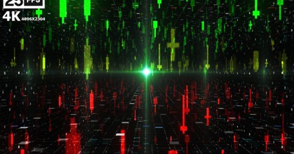 数字贸易信号4K大洋岛精选高清背景视频素材02 Digital Trade 02 4K