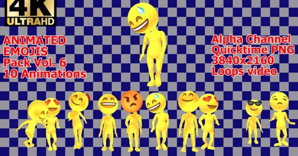 3D卡通动画表情视频素材 Cartoon Emoticon