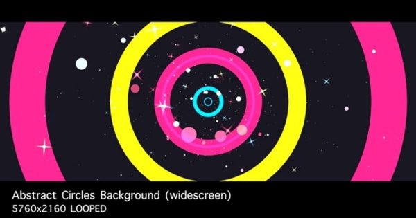 抽象圆圈圆形背景视频素材 Abstract Circles Background
