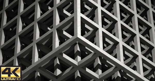 现代建筑抽象几何大洋岛精选高清背景视频 Modern Architecture – Abstract Geometry