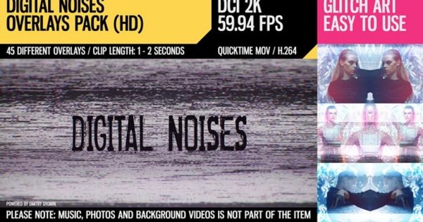 数字信号失真故障大洋岛精选高清背景视频 Digital Noises (DCI2K)