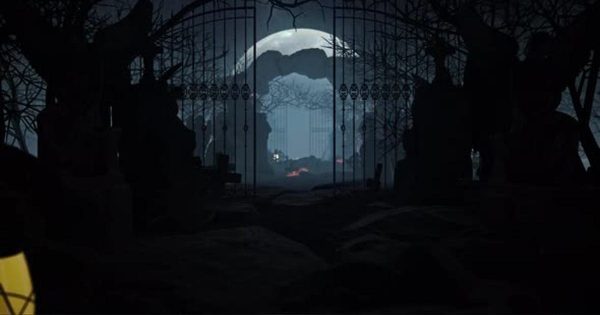 万圣节墓地4K大洋岛精选高清背景视频04 Halloween Grave 04 4K
