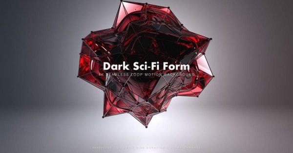 黑暗科幻抽象大洋岛精选高清视频素材1 Dark Sci-Fi Form 1