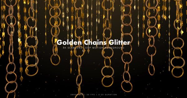 金链闪闪发光大洋岛精选高清视频素材7 Golden Chains Glitter 7