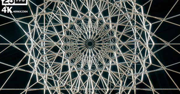 伊斯兰教艺术几何图形大洋岛精选高清背景视频02 Islamic Art Geometry 02 4K