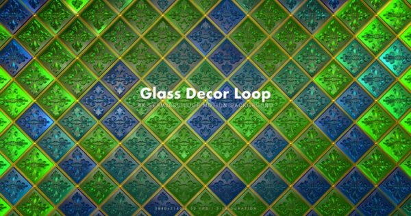 豪华高档玻璃装饰大洋岛精选高清背景视频素材1 Glass Decor Luxury 1