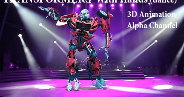 舞动的跳舞的变形金刚机器人大洋岛精选高清视频素材 Dance Moving Transformers