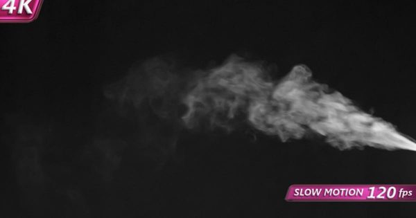 白色烟雾喷雾大洋岛精选高清视频素材 Stream of White Microparticles