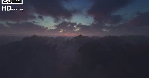 云层上飞行大洋岛精选高清视频素材05 Flying Through Clouds 05 HD