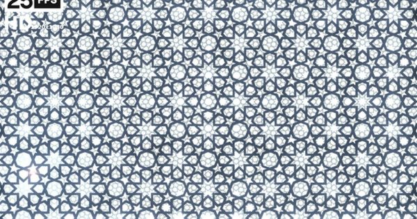 伊斯兰民族艺术图案纹理高清背景视频07 Islamic Art Geometry 07 HD