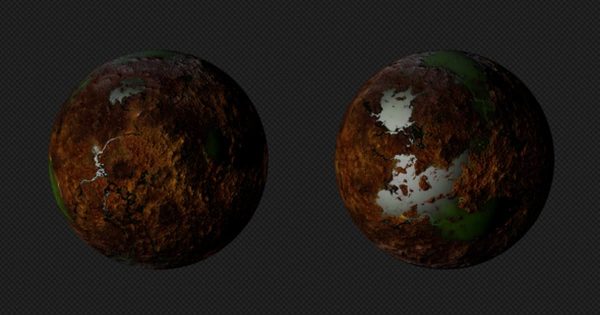 行星旋转模拟大洋岛精选高清视频素材 Planet Y