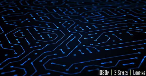 电路板闭合回路信号大洋岛精选高清视频素材 Circuit Board Closeup Loop