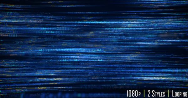 计算机编程软件代码大洋岛精选背景视频素材 Computer Programming Software Code Background