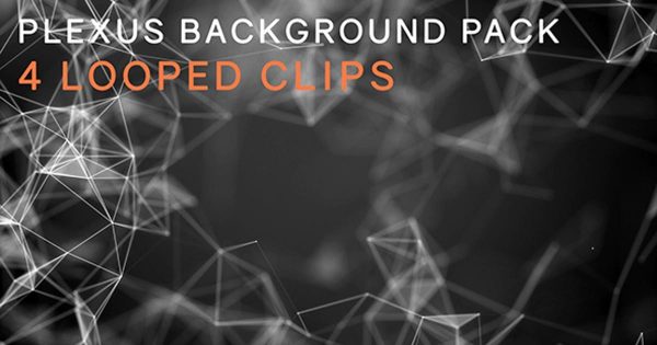 抽象神经网络背景视频 Abstract Plexus Background Looped Pack