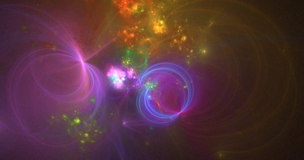 虚幻粒子抽象大洋岛精选背景视频素材 Blissful Particles Background