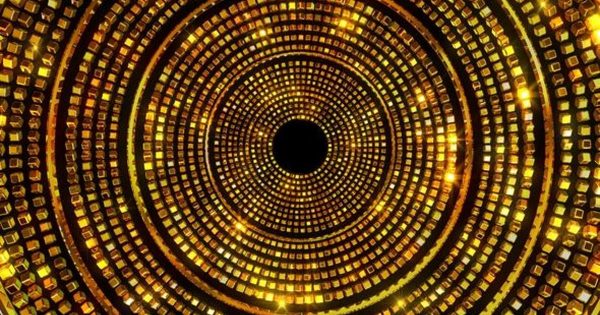 金色闪亮金碧辉煌循环播放大洋岛精选高清视频素材 Golden Glittering Circles 1