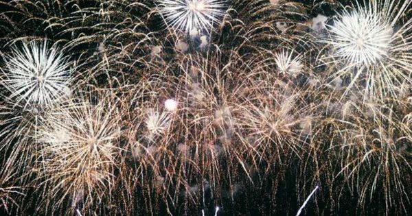 狂欢盛典喜庆节日烟花绽放影片素材 Fireworks Infinite Loop