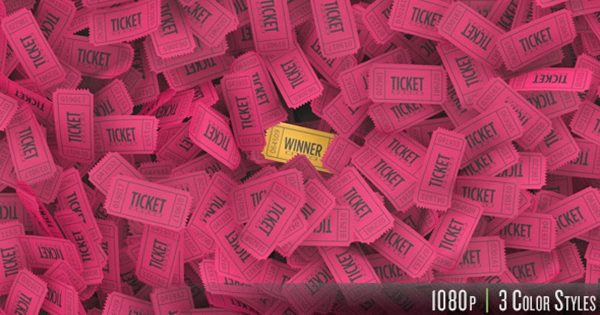 投票选举统计获胜者大洋岛精选视频素材 Ticket Stub Winner
