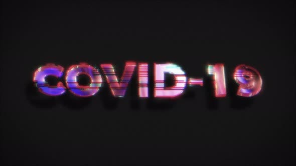 Covid-19危险病毒警告标志高清视频素材 Covid-19 Biohazard Warning Virus Sign