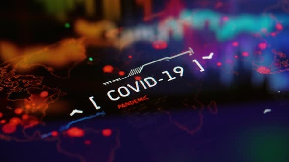 新冠病毒COVID-19爆发高清背景视频素材 COVID-19 Outbreak Background