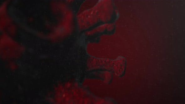冠状病毒COVID-19渲染图高清视频素材 Coronavirus COVID-19 Dangerous Flu