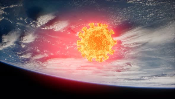 地球轨道上的冠状病毒COVID-19高清视频素材v3 Coronavirus COVID-19 on the Earth Orbit缩略图 地球轨道上的冠状病毒COVID-19高清视频素材v3 Coronavirus COVID-19 on the Earth Orbit