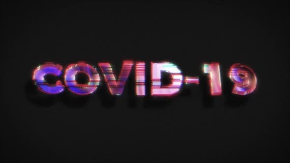 Covid-19病毒危害警告标志视频素材v2 Covid-19 Biohazard Warning Virus Sign