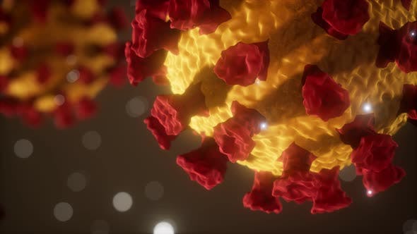 冠状病毒COVID-19医学模型高清视频素材v1 Coronavirus COVID-19 Medical Model