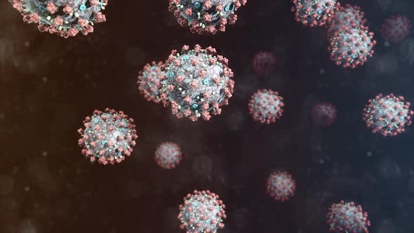 冠状病毒COVID-19渲染动画视频素材 Animated Shot of the Coronavirus – COVID-19