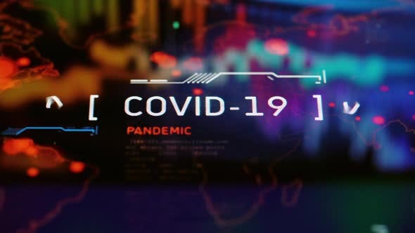 COVID-19冠状病毒大流行大洋岛精选背景视频素材v4 COVID-19 Pandemic Background