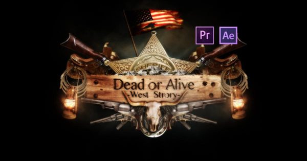 史诗般“生与死”Logo特效片头大洋岛精选PR模板 Epic Dead or Alive Logo