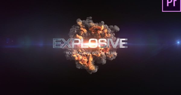 快速爆炸特效字幕标题大洋岛精选PR模板 Quick Explosion Title