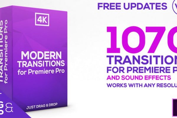 919个现代风格视频转场大洋岛精选PR模板[附加156个声音特效] Modern Transitions | For Premiere PRO