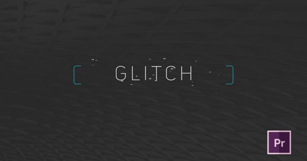 极简主义毛刺信号丢失信号故障字幕特效大洋岛精选PR模板 Minimal Glitch Titles
