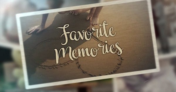 浪漫怀旧风格电子相册大洋岛精选PR模板 Favorite Memories