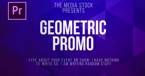 几何折纸特效字幕条大洋岛精选PR模板 Geometric Title & Lower thirds