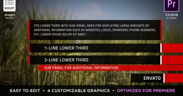 简约风字幕条动画大洋岛精选PR模板 Clean Titles & Lower Thirds  | MOGRT for Premiere Pro