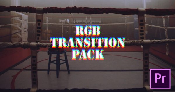 RGB色彩偏移转场特效大洋岛精选PR模板 RGB Transitions Pack