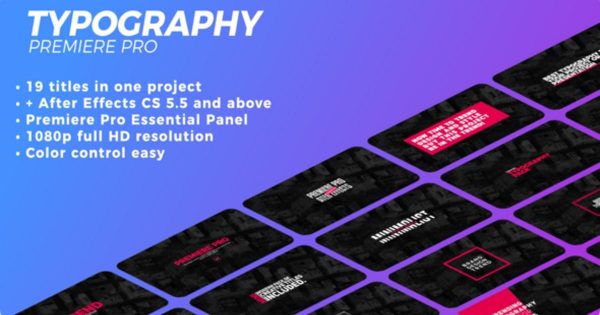 都市时尚风格视频短片字幕标题动画特效大洋岛精选PR模板 Typography