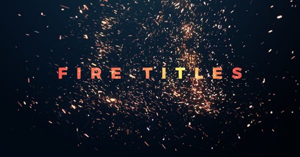 视频火焰文字字幕特效大洋岛精选PR模板 Fire Titles